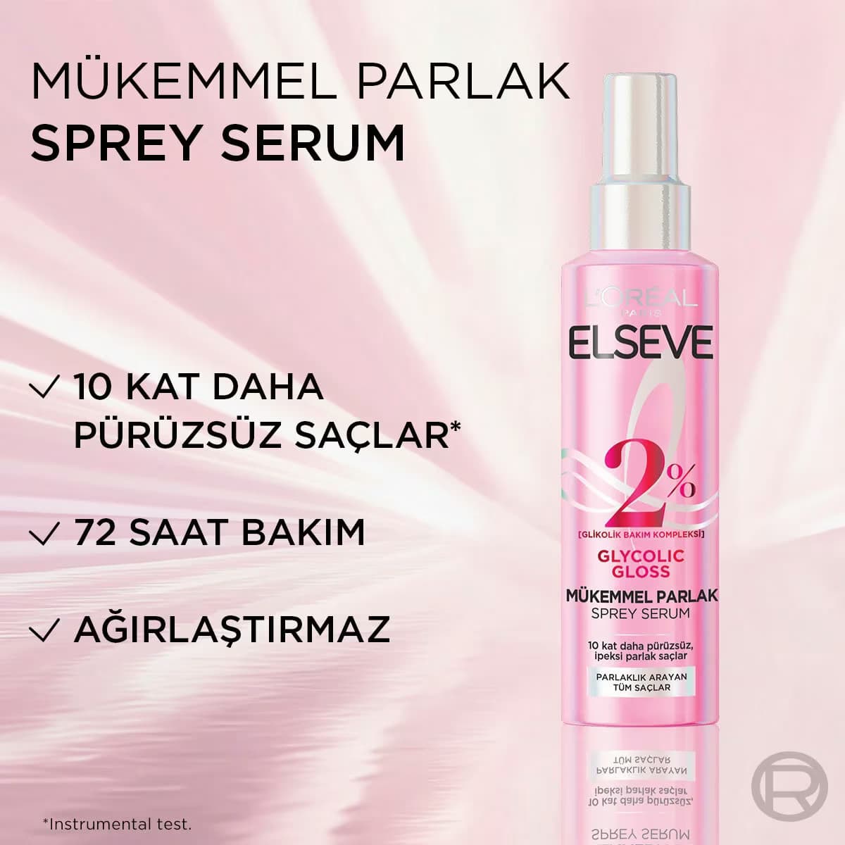 Elseve Saç Spreyi Glycolic Gloss Core 150 ml 5