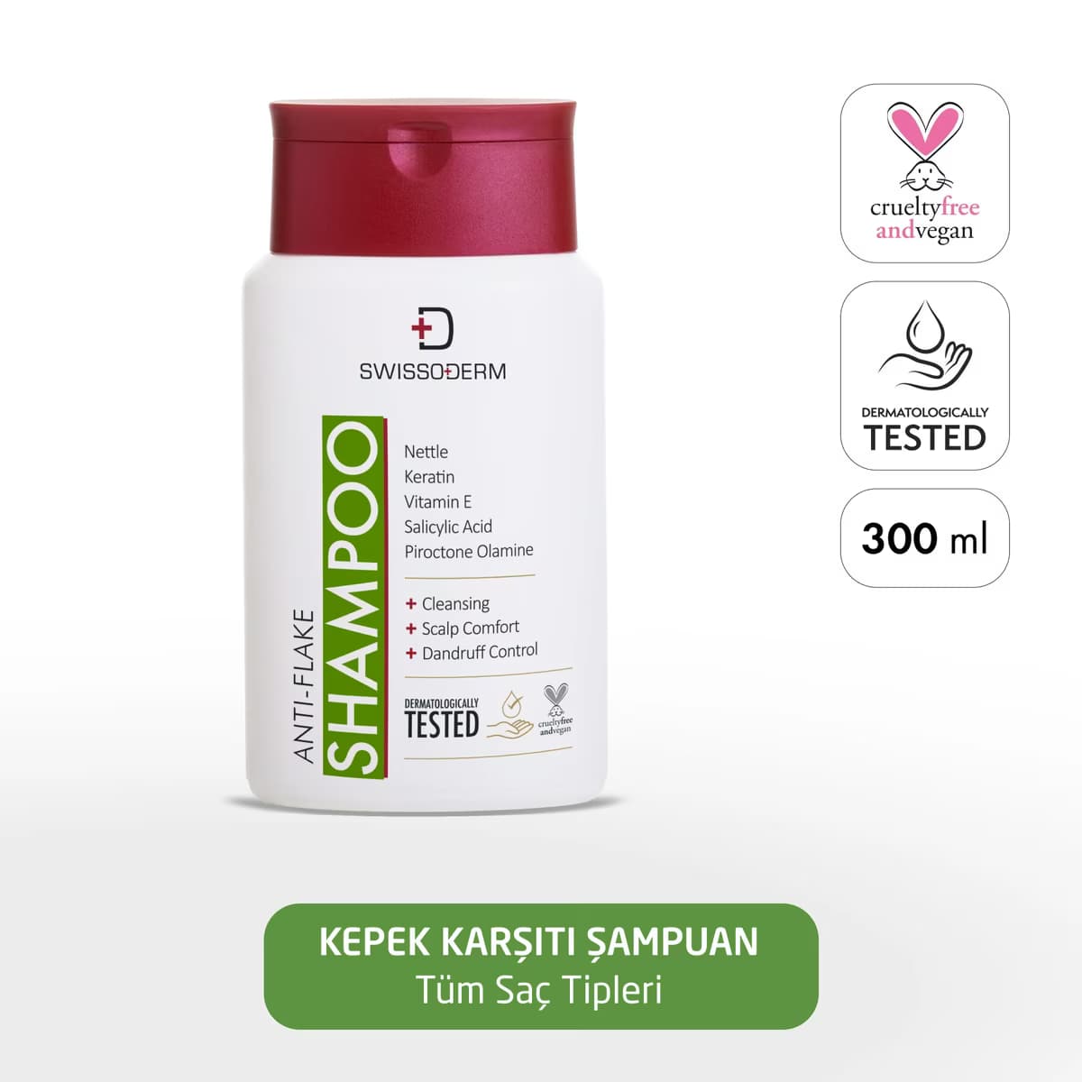 Swissoderm Kepek Karşıtı Şampuan 300 ml 2