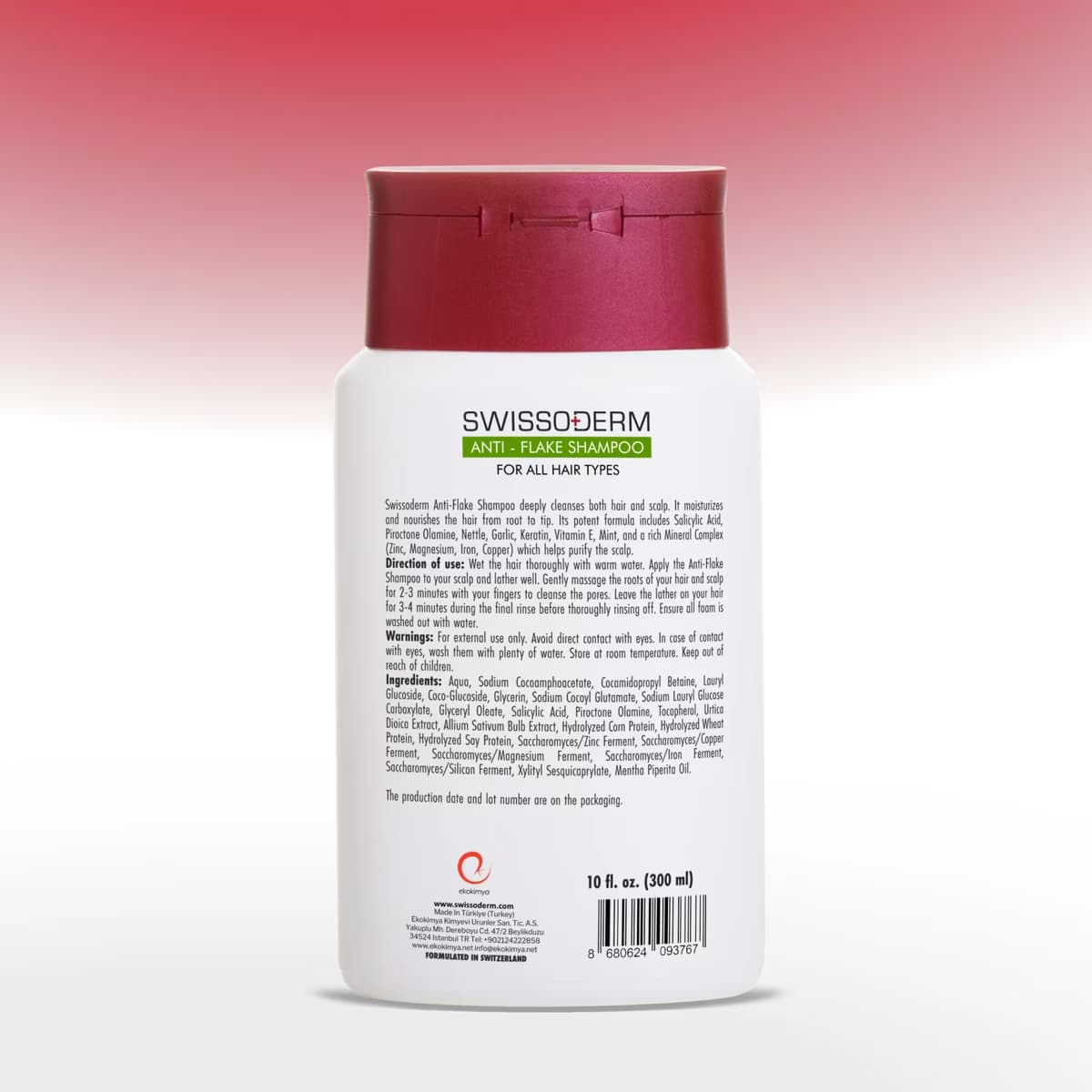 Swissoderm Kepek Karşıtı Şampuan 300 ml 3