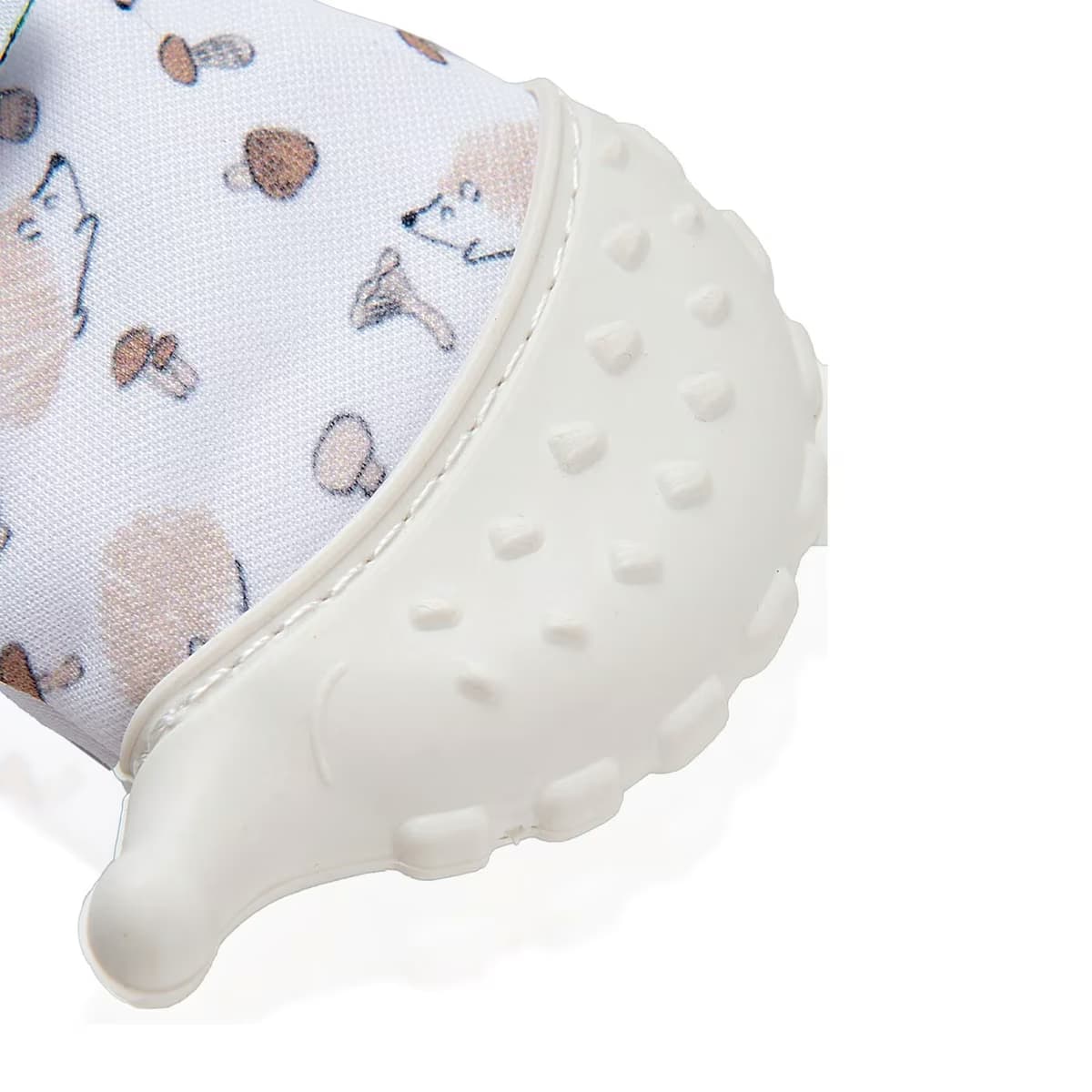 Babyjem Diş Kaşıyıcı Eldiven Kirpi Ekru 3