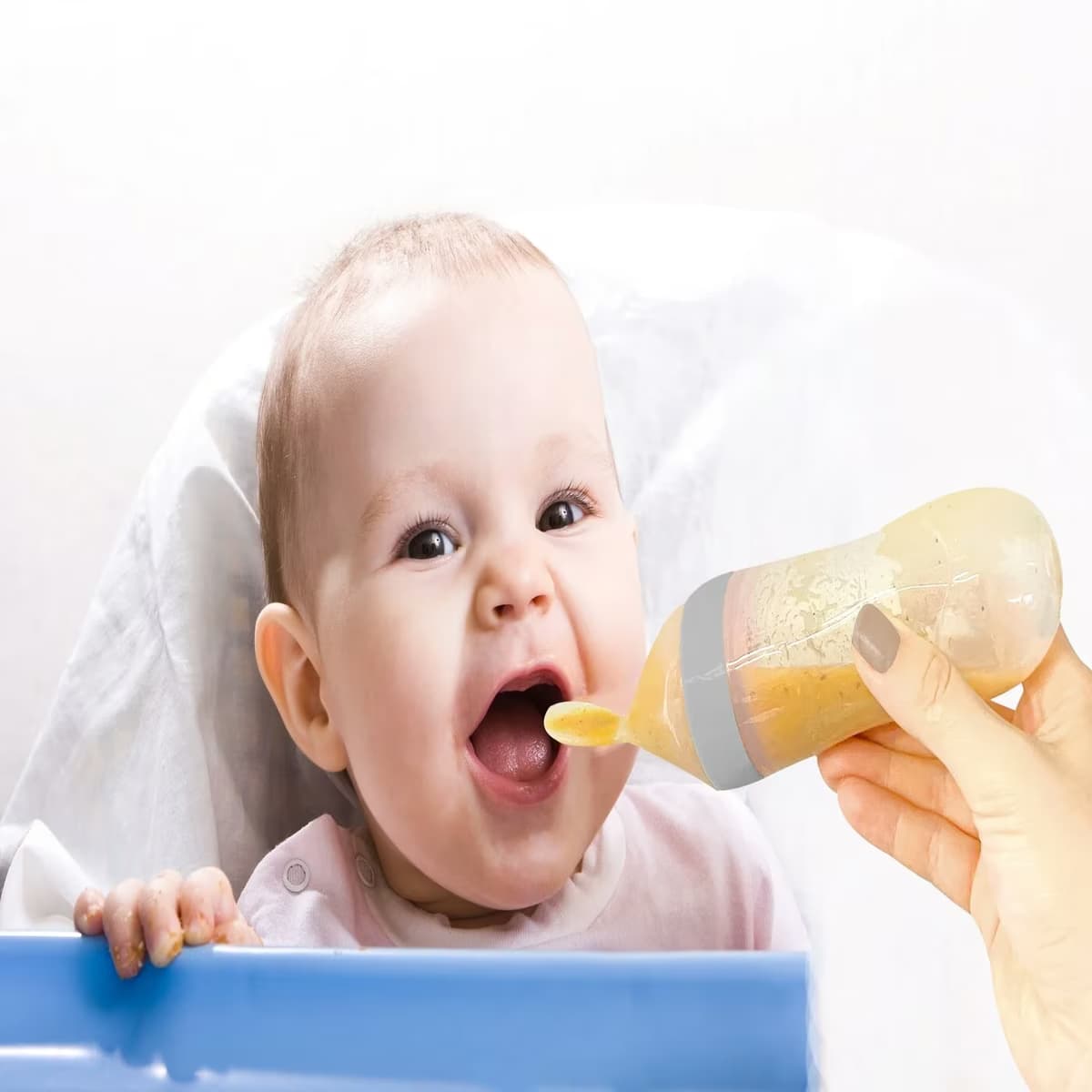 Babyjem Sıkmalı Kaşık Gri 2
