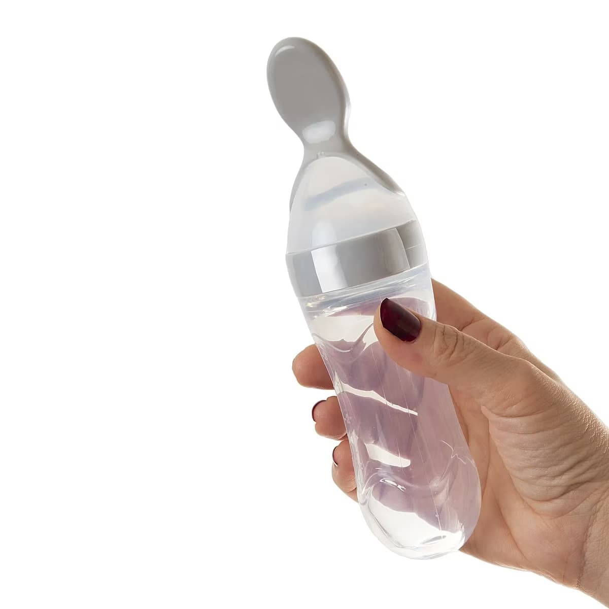 Babyjem Sıkmalı Kaşık Gri 3
