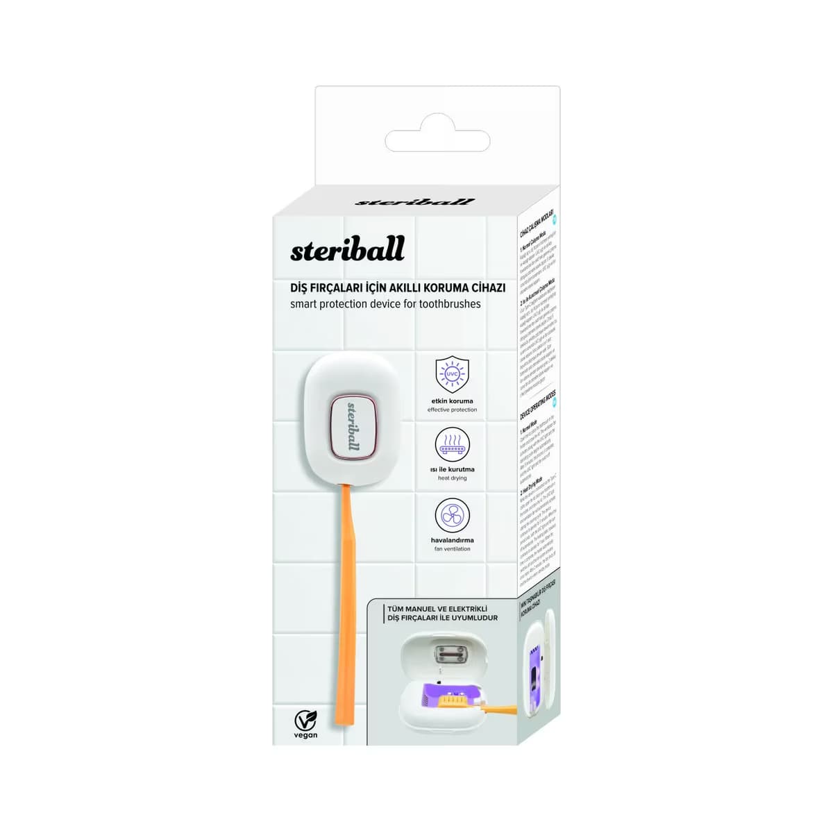 Steriball Diş Fırçası Akıllı Koruma Cihazı 4