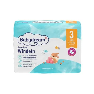 Babydream Bebek Bezi Premium 3 Beden 43'lü