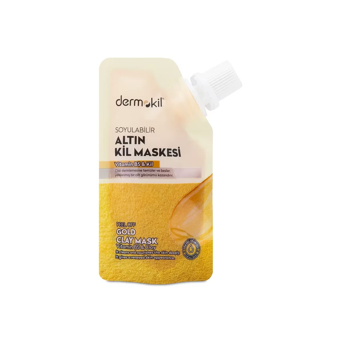 Dermokil Soyulabilir Maske Doypack Gold 30 ml