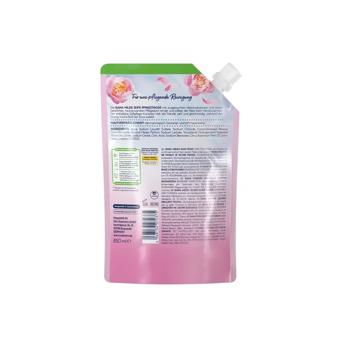 Isana Sıvı Sabun Yedek Şakayık 850 ml 2