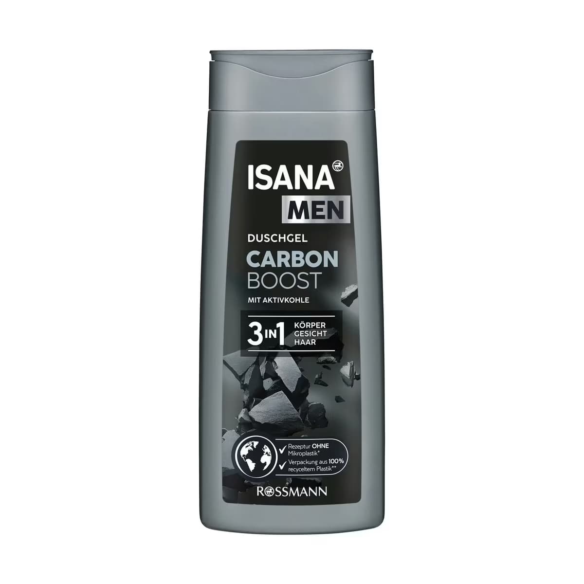 Isana Men Duş Jeli 3 In1 Carbon Boost 300 ml