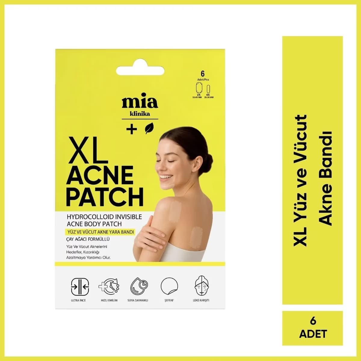Mia Klinika XL Yüz ve Vücut Akne Bandı 6'lı 2