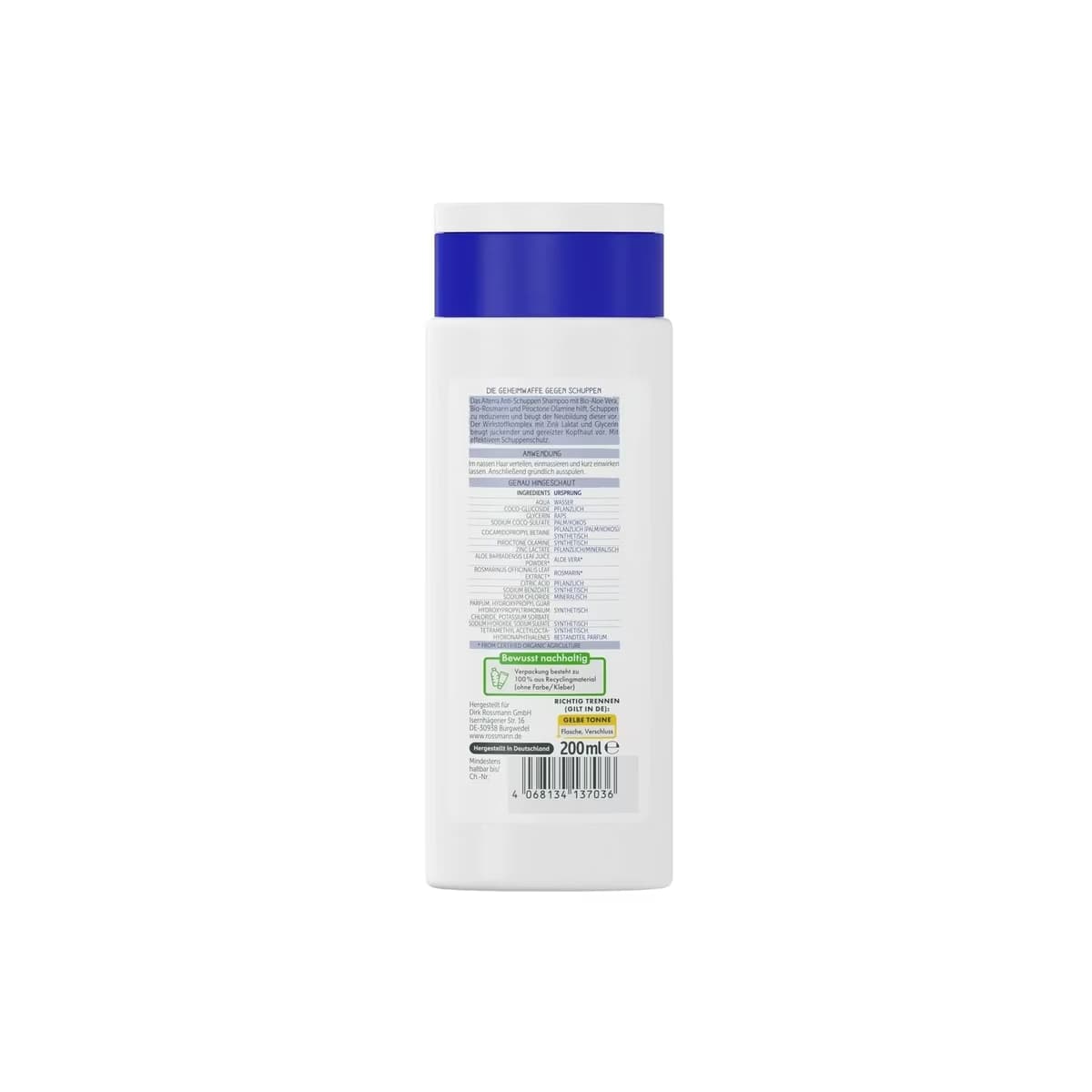 Alterra Şampuan Kepek Karşıtı Aloe Vera 200 ml 2