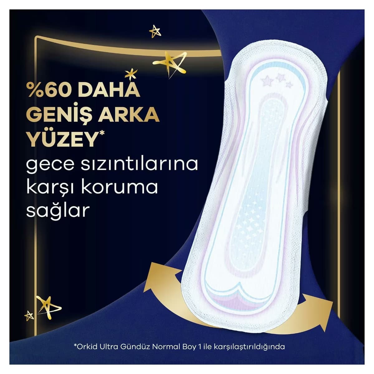 Orkid Hijyenik Ped Ultra Extra Gece 16'lı 5