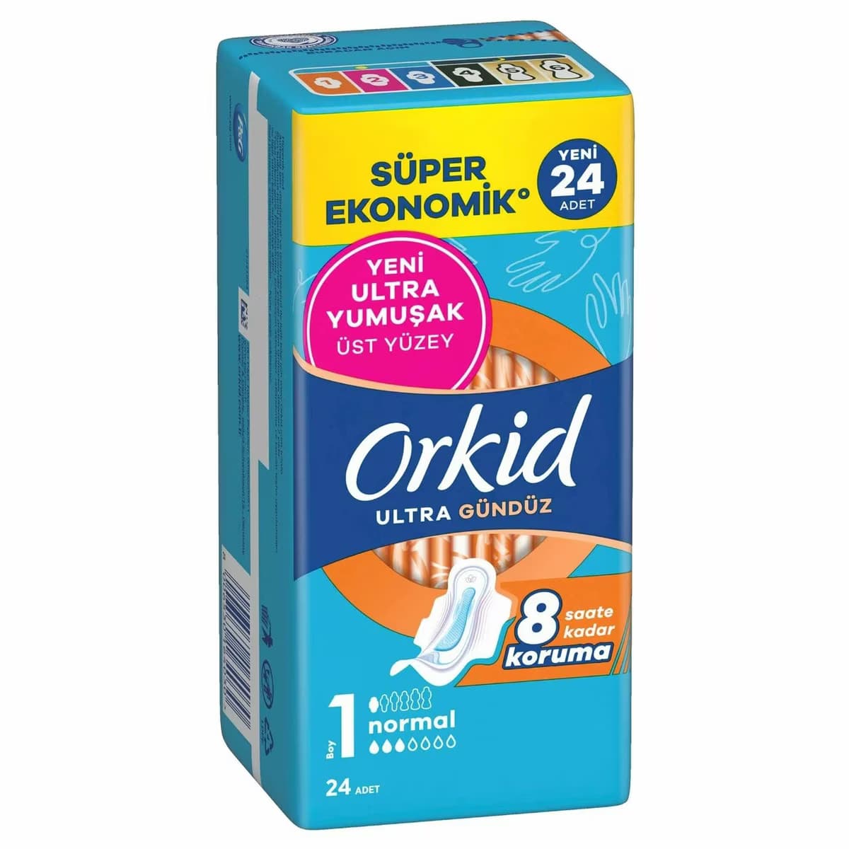 Orkid Hijyenik Ped Ultra Gündüz Normal 24'lü 2