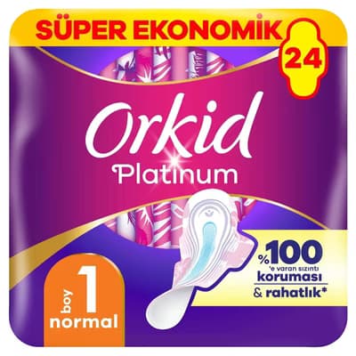 Orkid Hijyenik Ped Platinum Normal 24 Adet
