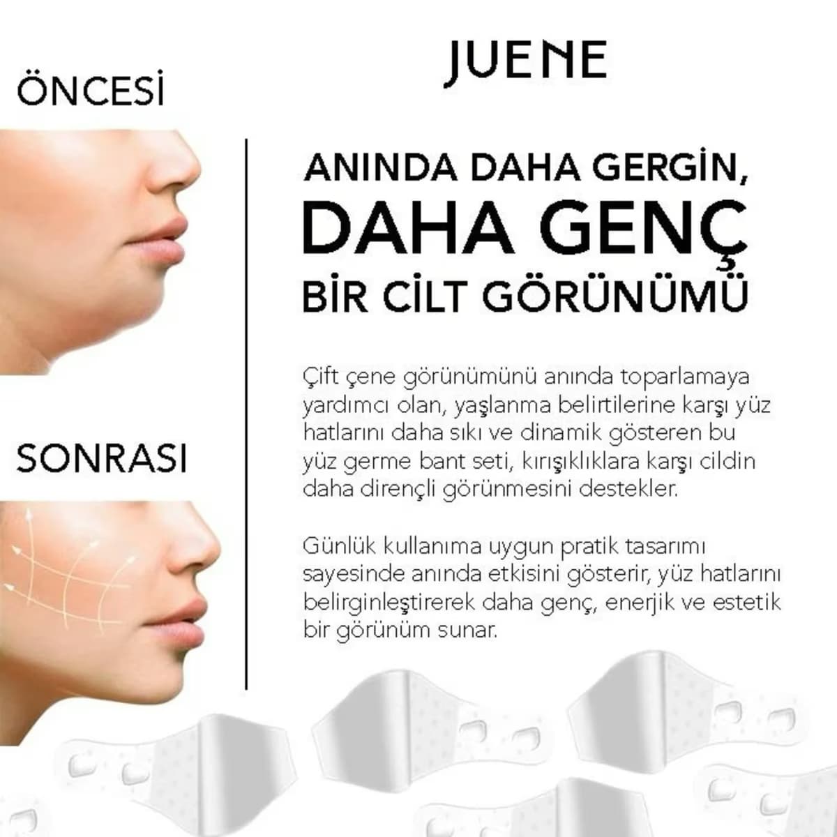 Juene V-Lift Pro Yüz Germe Bandı 40'lı 5