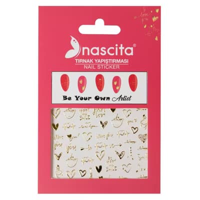 Nascita Tırnak Stickerı Love