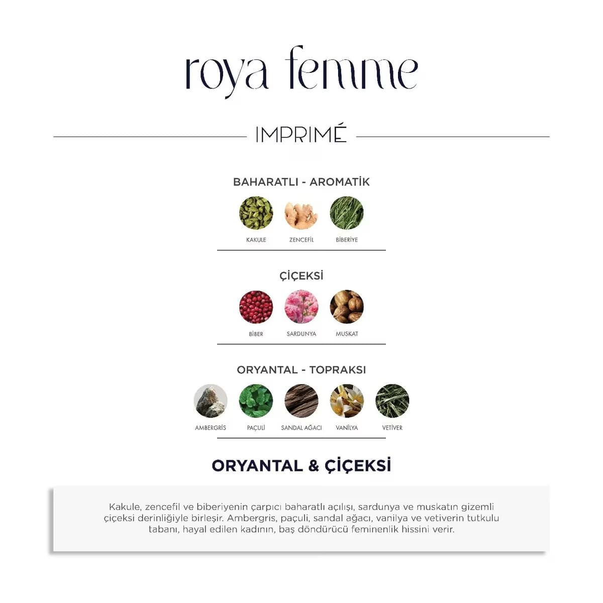 Imprime Roya Femme EDP Kadın 50 ml 5