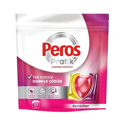 Peros Pratik Renkliler Çamaşır Kapsülü 17'li
