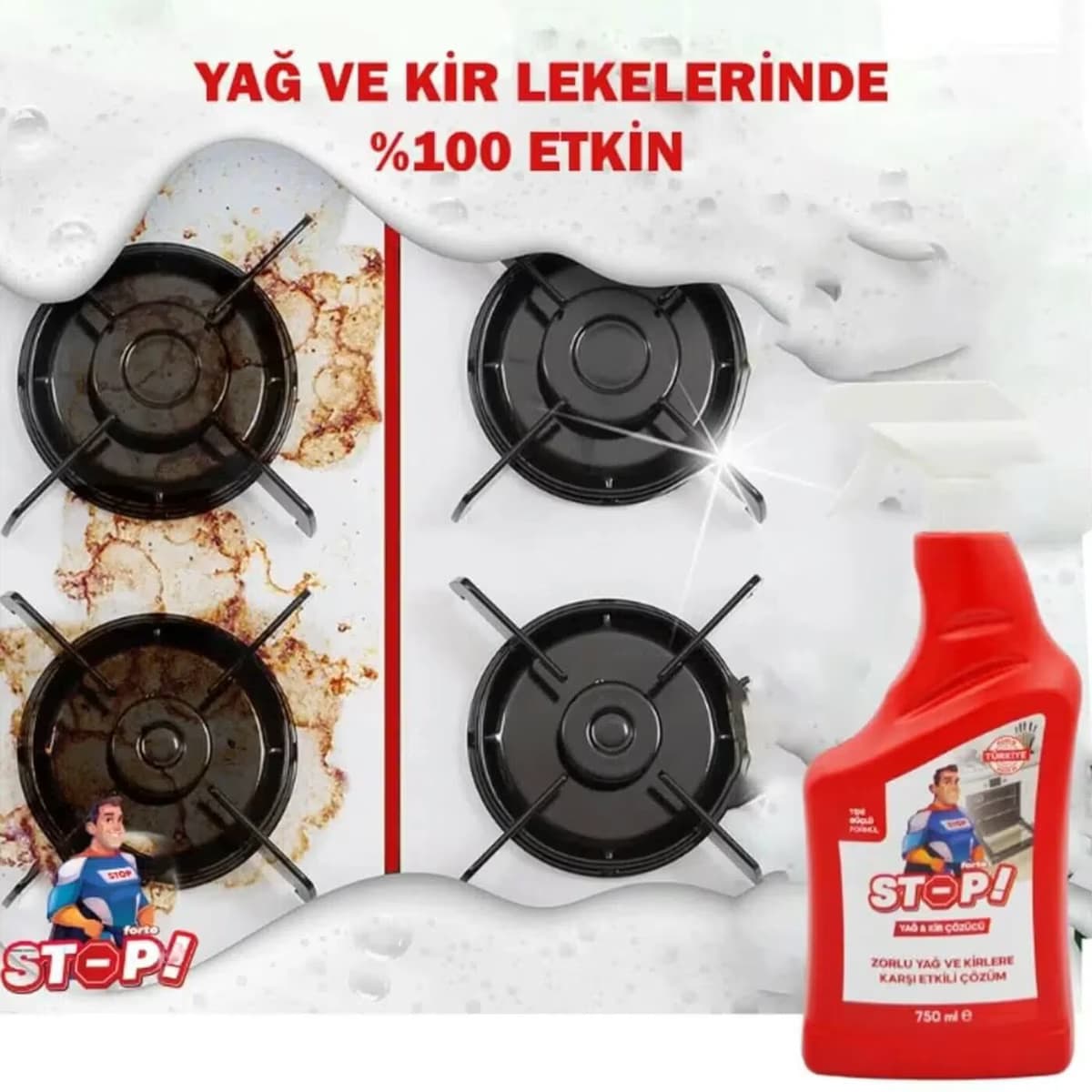 Stop Forte Yağ ve Kir Çözücü, 750 ml 2