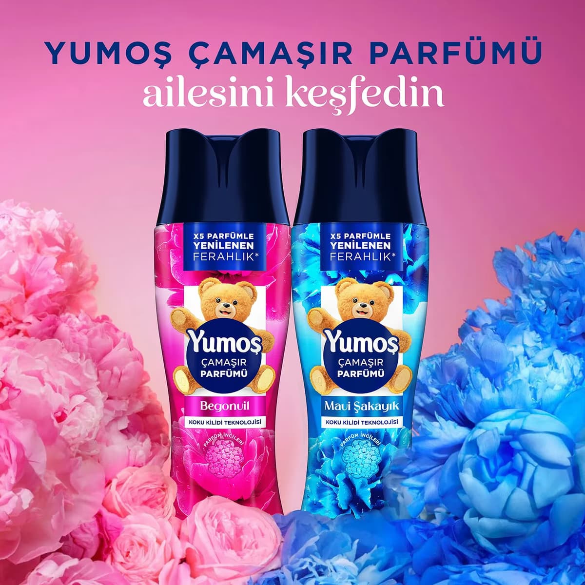 Yumoş Çamaşır Parfümü Draje Mavi Şakayık 200g 5