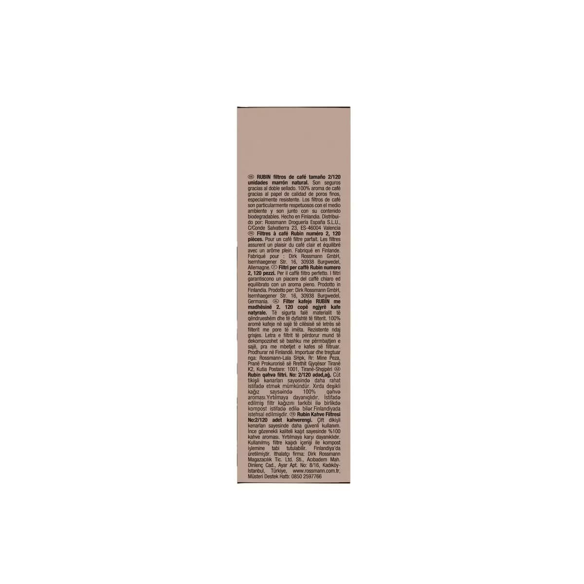 Rubin Kahve Filtresi No.2 120 Adet 3