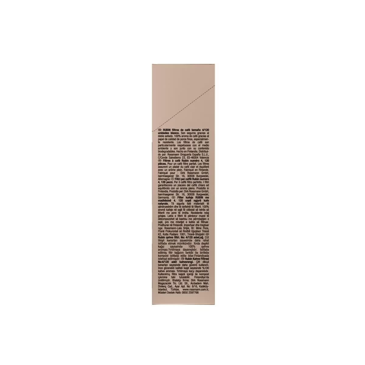 Rubin Kahve Filtresi No.4 Beyaz 120 Adet 2