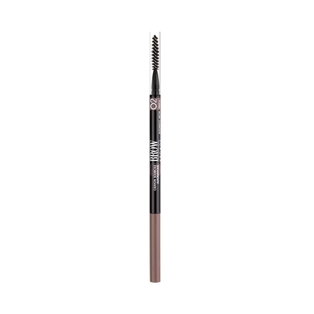 Vivienne Sabo Brow Arcade Automatic Kaş Kalemi 02 Chocolate Brown - Precise Micro-Strokes & All-Day - Gratis