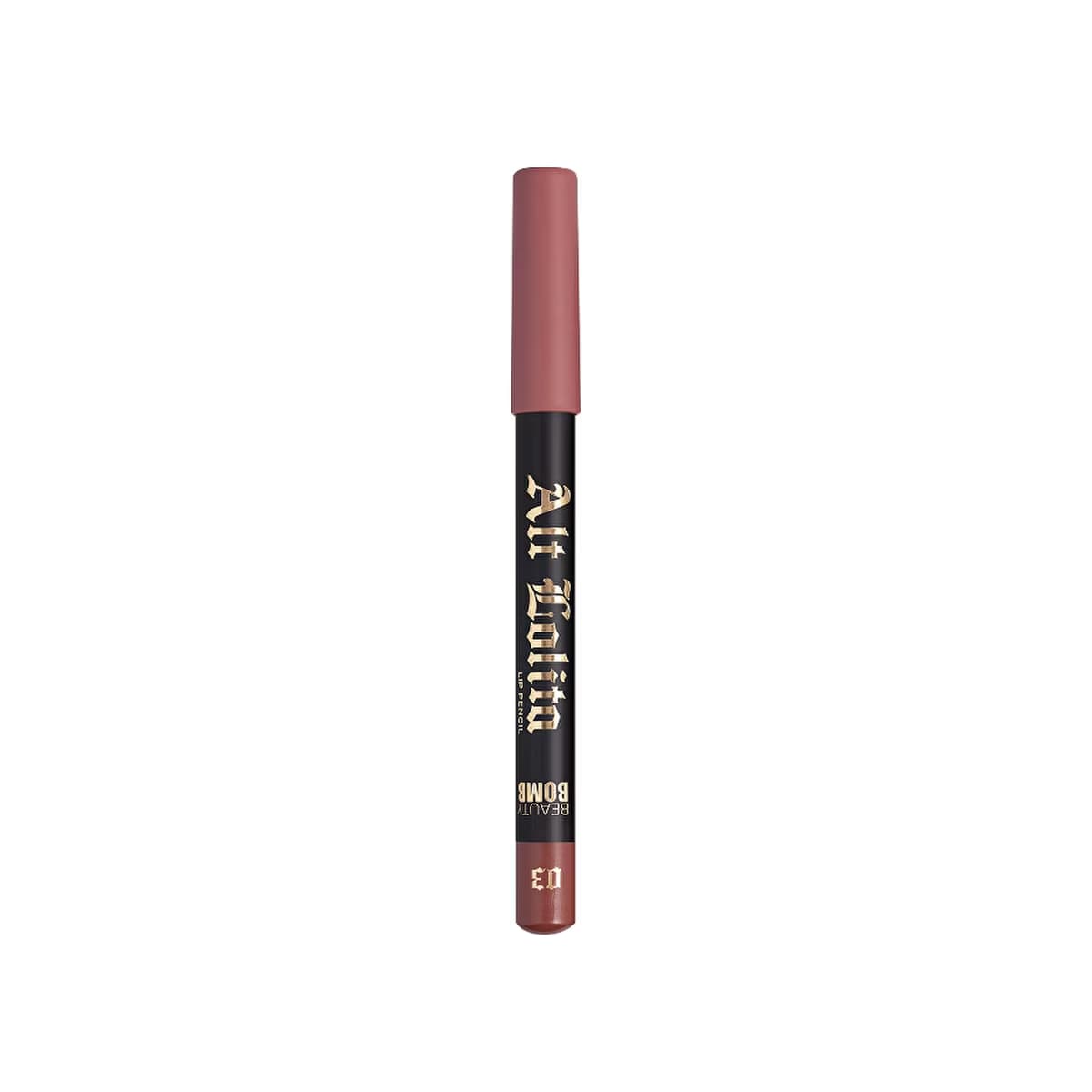 Beauty Bomb Lip Pencil Alt Lolita 03 Cold Fingers - Long-Lasting Matte Lip Liner for Precise Definition - Gratis