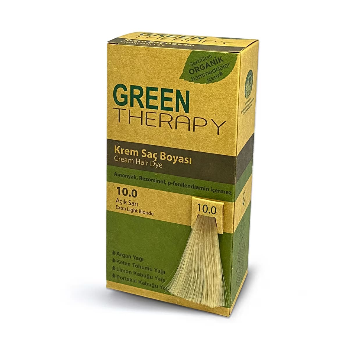 Green Therapy Krem Saç Boyası 10.0 Açık Sarı - Gratis