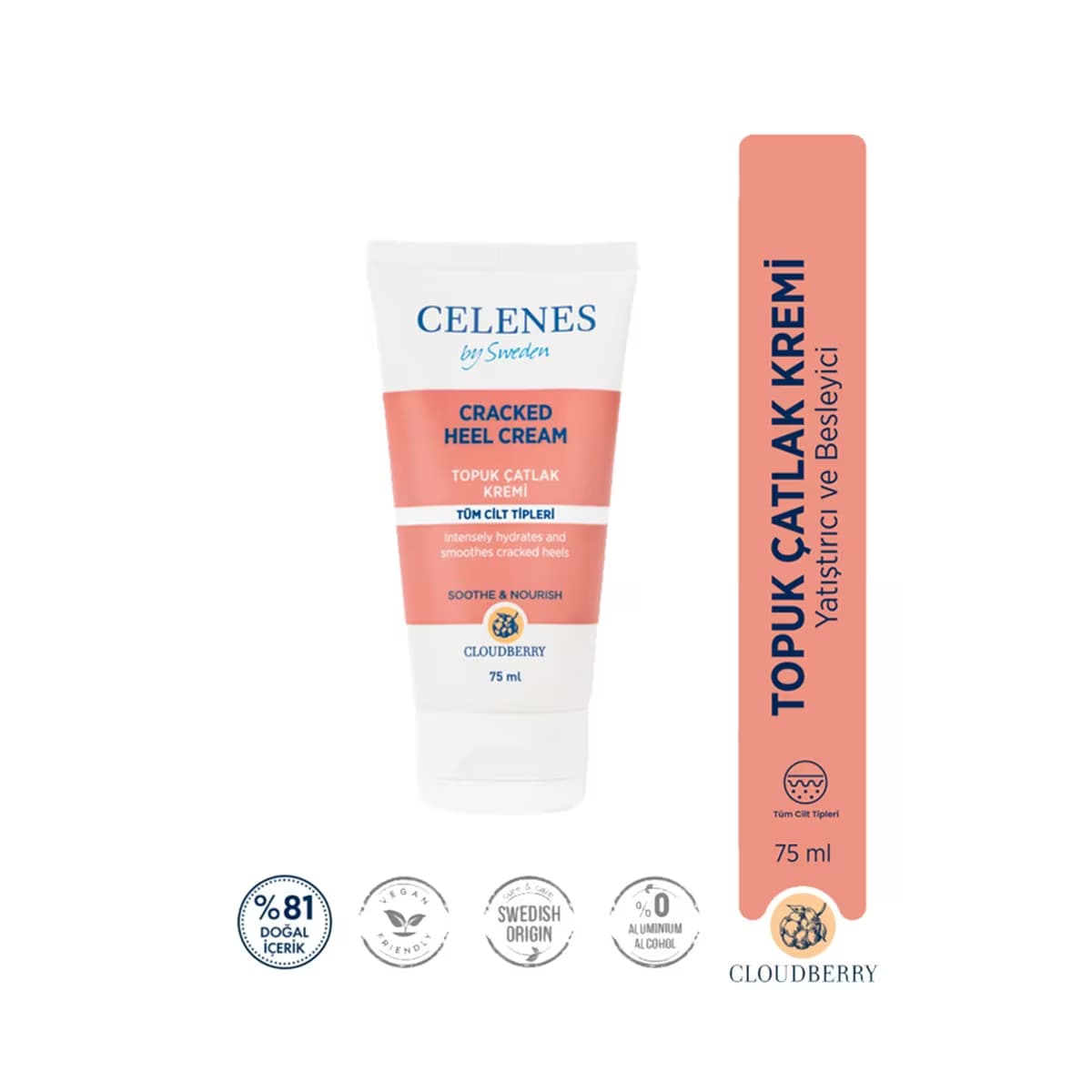 Celenes Cloudberry Topuk Çatlak Kremi 75 ml - Gratis
