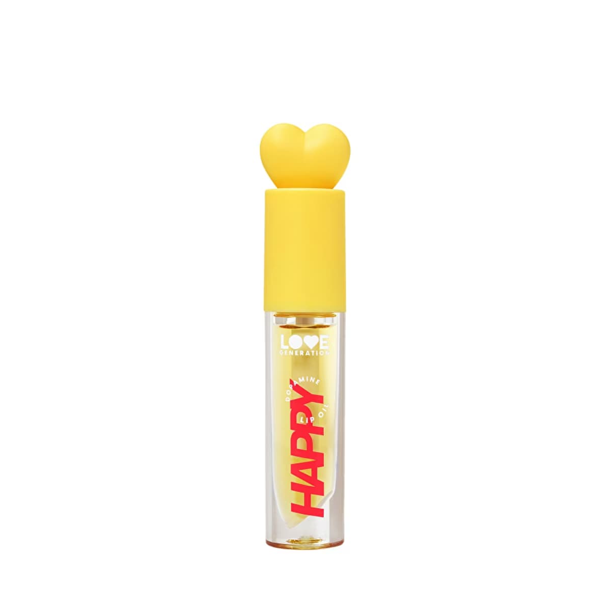 Love Generation Dudak Yağı Be Happy 02 Yellow - Nourishing Lip Oil with Glossy Finish - Gratis