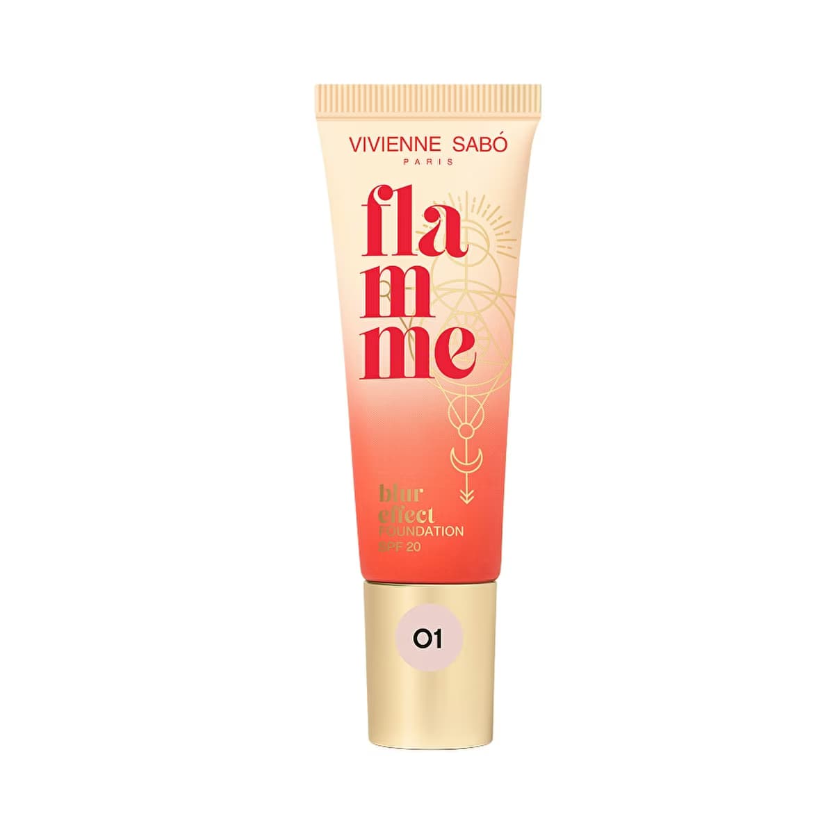 Vivienne Sabo Flamme Blur Effect Fondöten SPF 20 01 Ivory - Medium Coverage & Radiant Satin Finish - Gratis