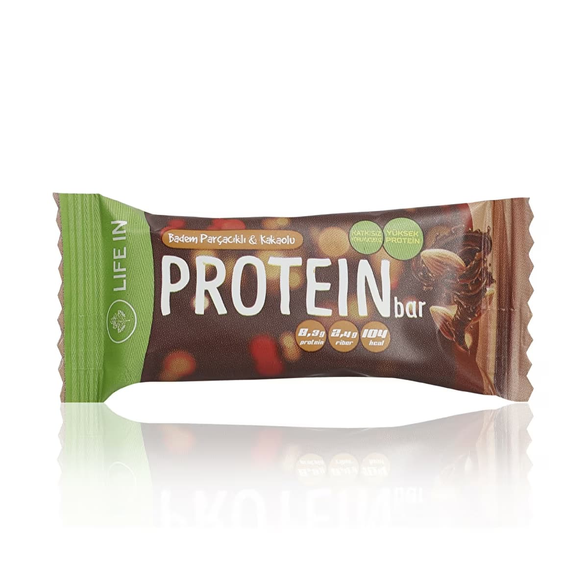 Life In Badem ve Kakaolu Protein Bar 28 gr - Gratis