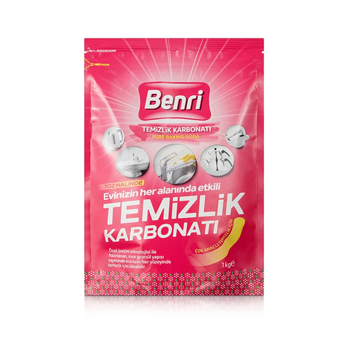 Benri Temizlik Karbonatı 1 kg - Gratis