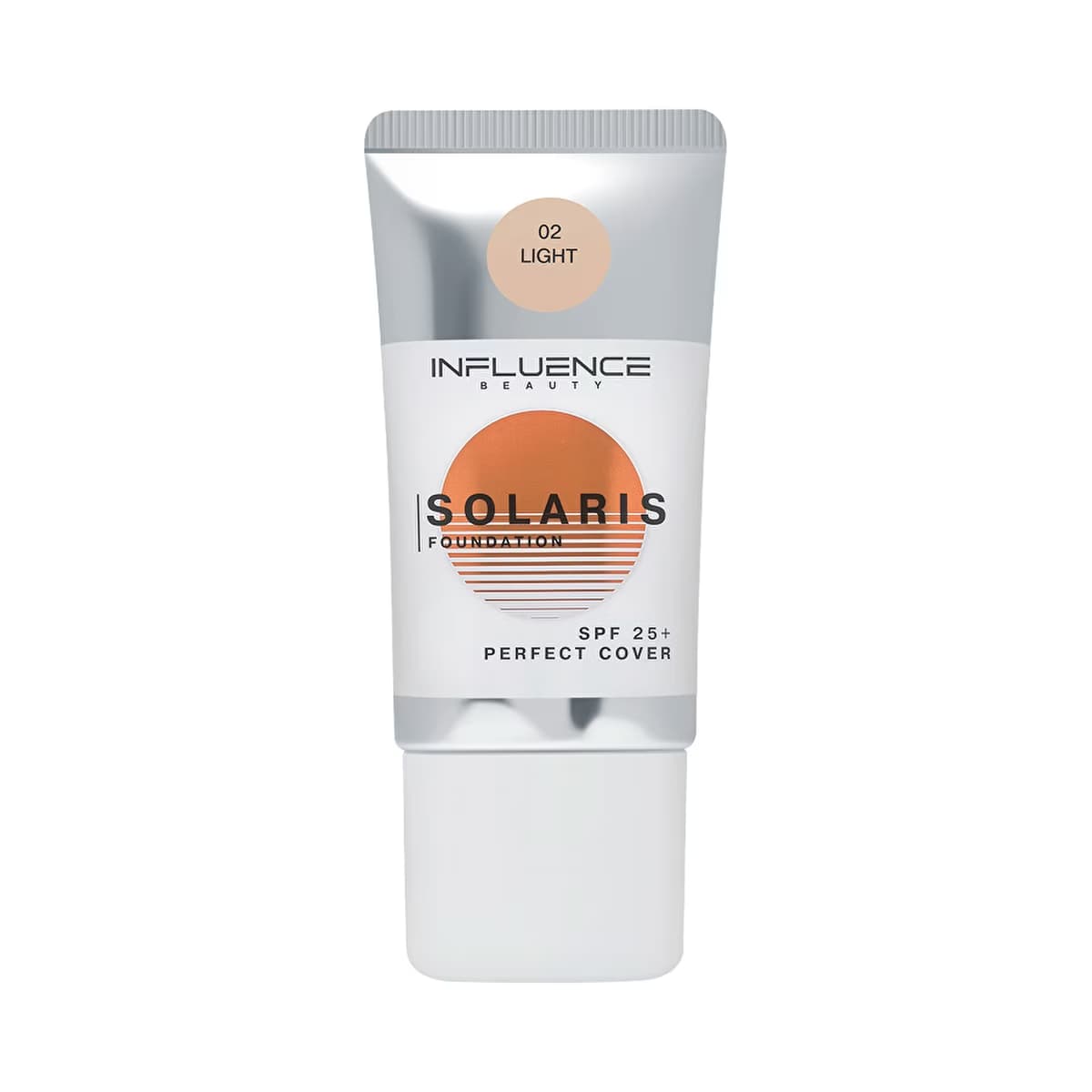 Influence Beauty Fondöten SPF 25 Solaris 02 Medium - Protective Foundation with Sun Protection Factor 25 - Gratis