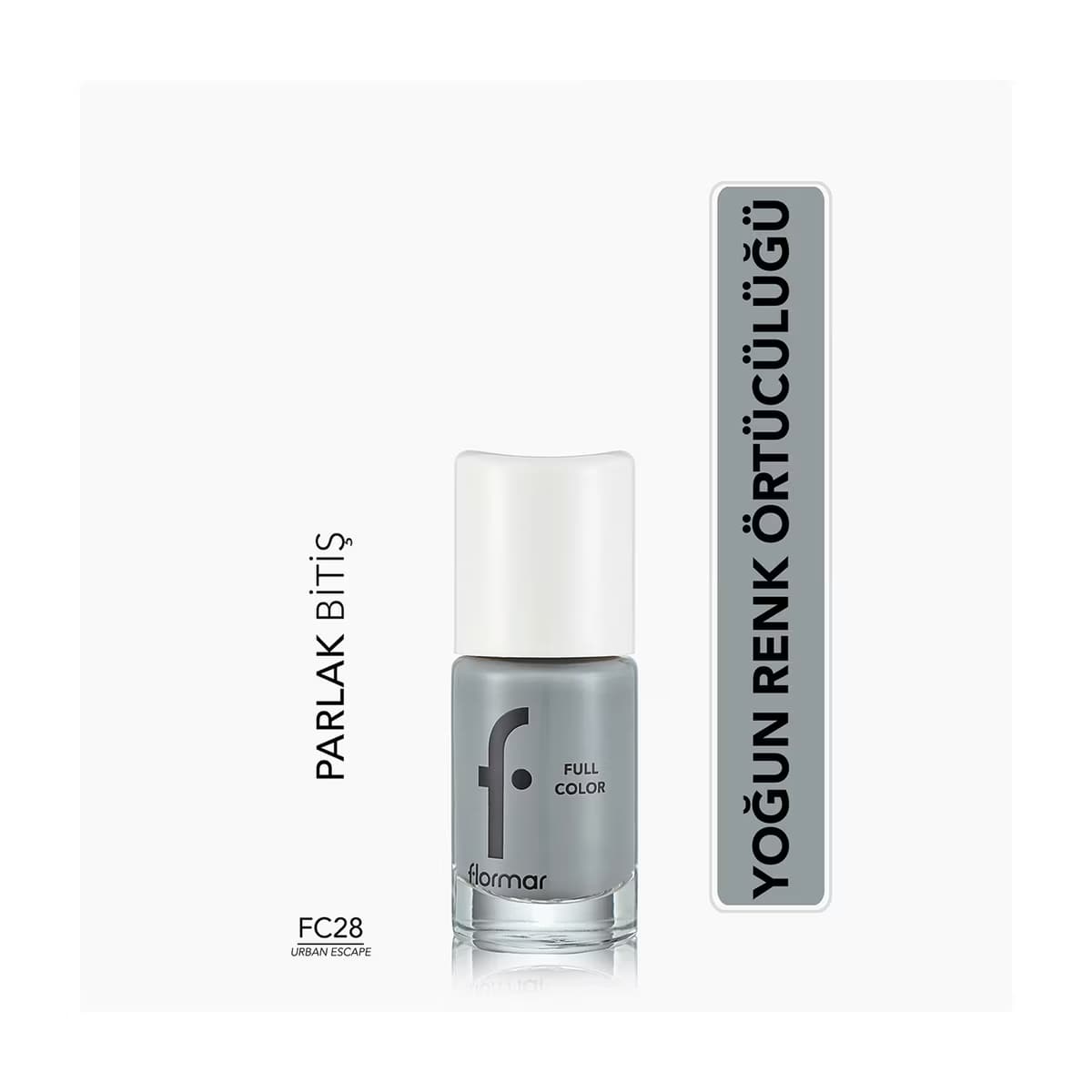 Flormar Full Color Ekstra Yoğun Pigmentli Oje FC28 Urban Escape - Gratis