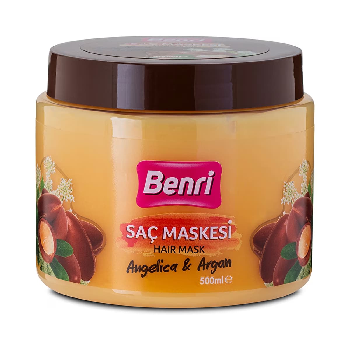 Benri Saç Maskesi Angelica & Argan 500 ml - Gratis