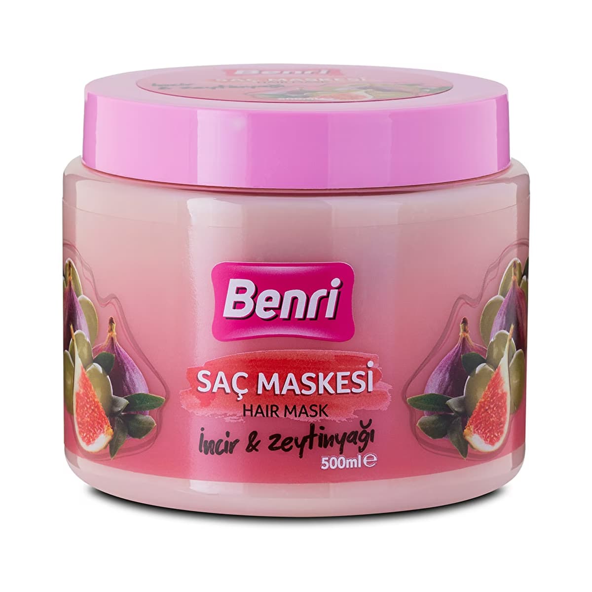 Benri Saç Maskesi İncir & Zeytinyağı 500 ml - Gratis