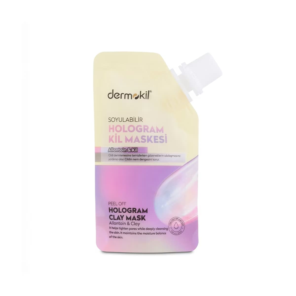 Dermokil Soyulabilir Hologram Kil Maskesi 50 ml - Gratis