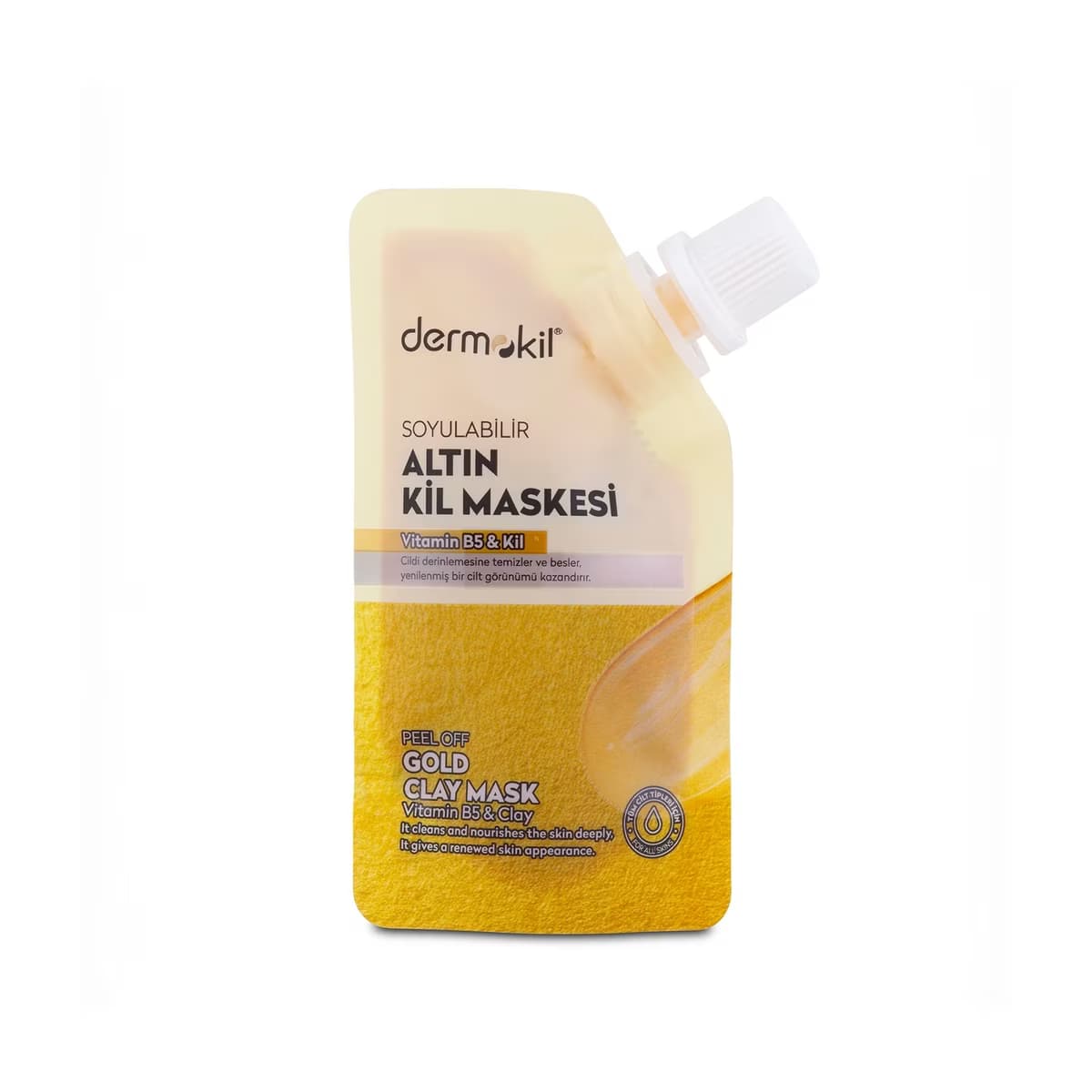 Dermokil Soyulabilir Altın Kil Maskesi 50 ml - Gratis