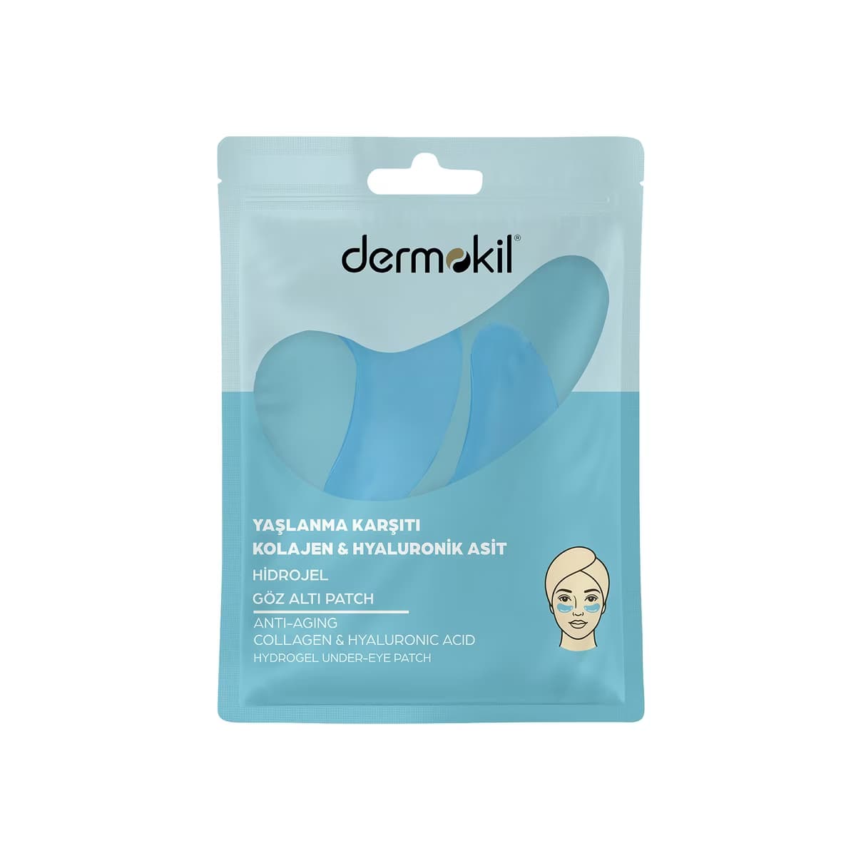 Dermokil Yaşlanma Karşıtı Kolajen Hyalüronik Asit Hidrojel Göz Altı Maskesi 7 gr - Gratis