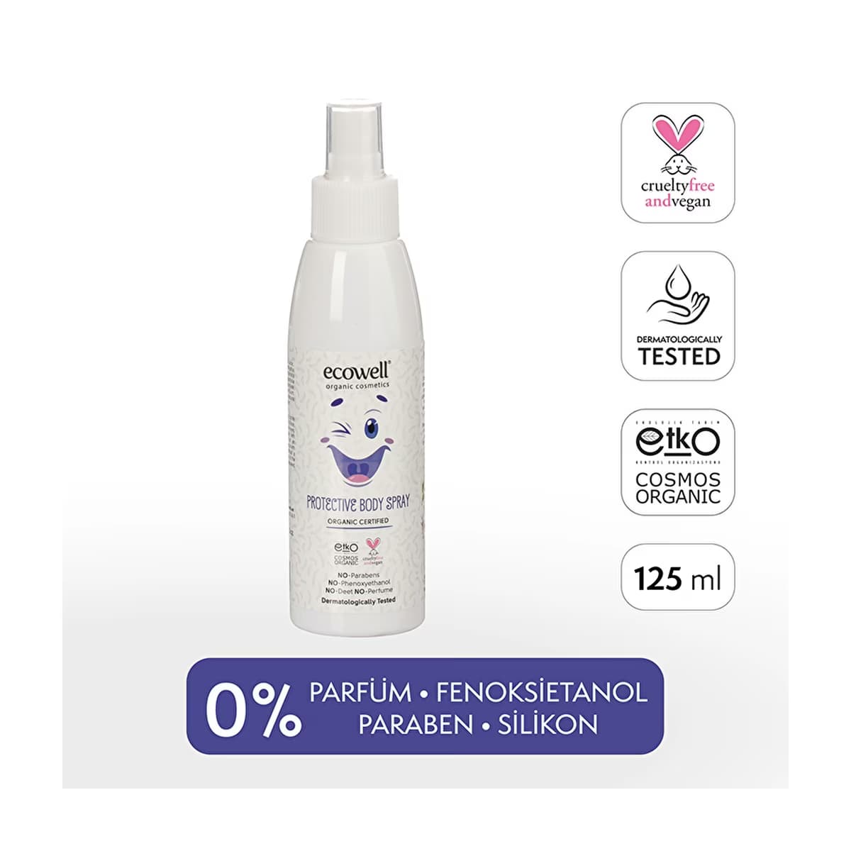 Ecowell Bebek Koruyucu Sprey 125 ml - Gratis