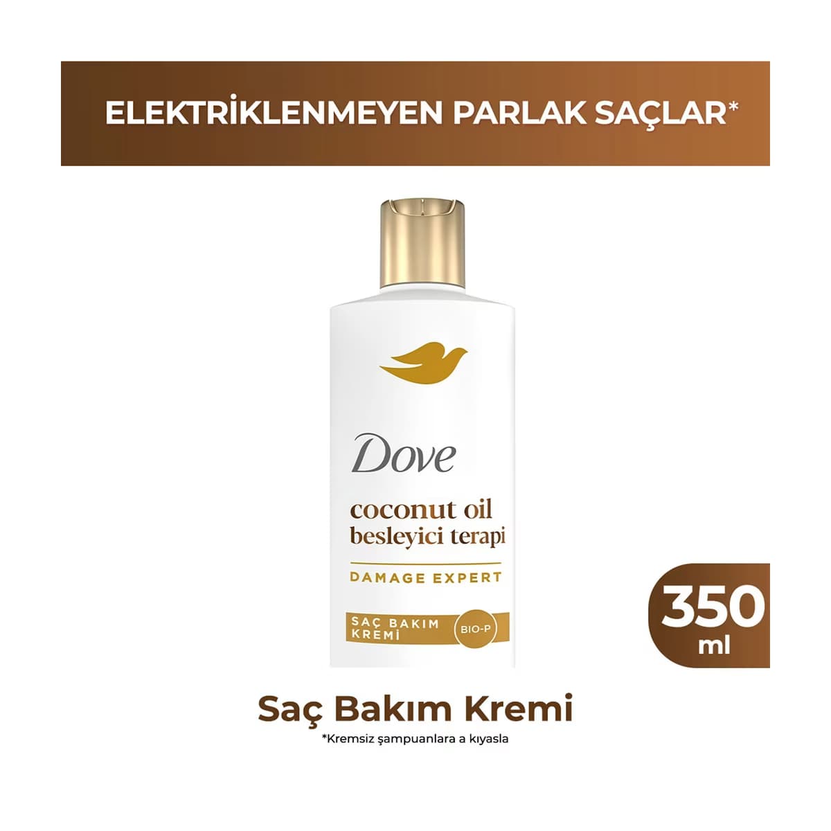 Dove Coconut Oil Besleyici Terapi Saç Bakım Kremi 350 ml - Gratis