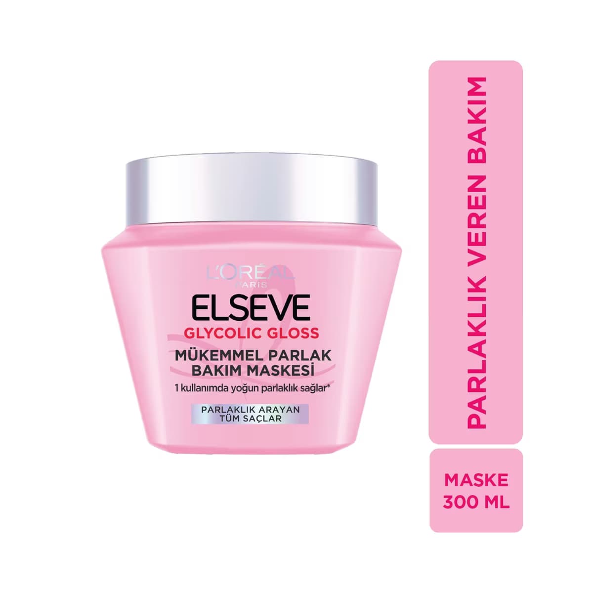 Loreal Paris Elseve Glycolic Gloss Mükemmel Parlaklık Veren Saç Bakım Maskesi 300 ml - Gratis