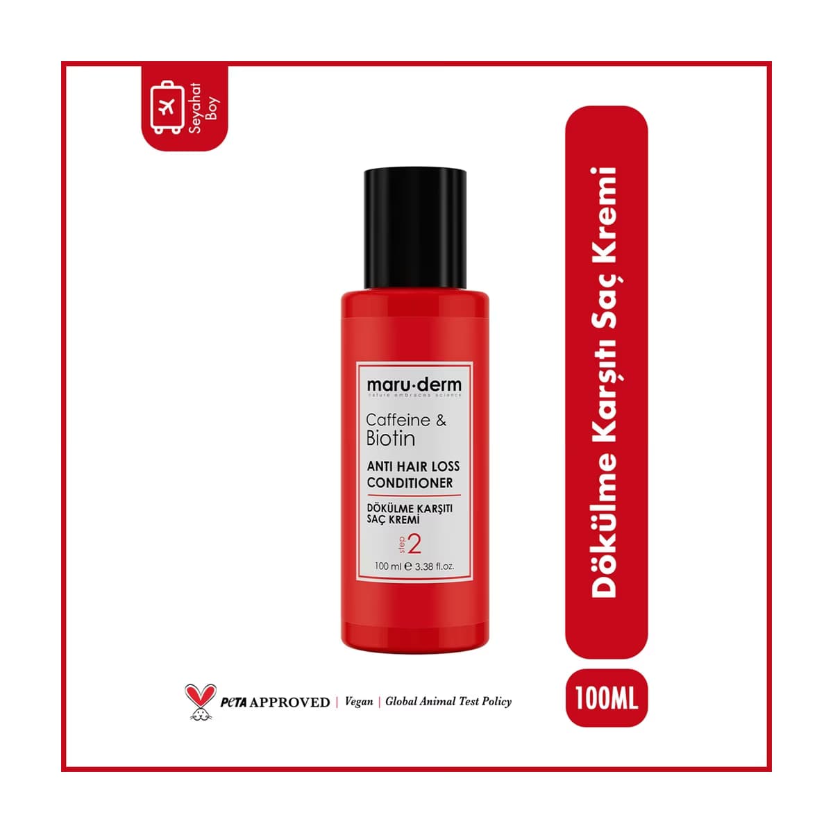 Maruderm Kafein & Biotin Dökülme Karşıtı Saç Kremi 100 ml - Gratis