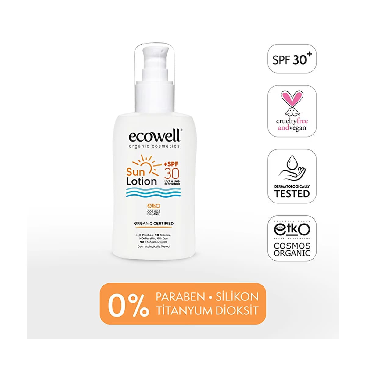 Ecowell Güneş Losyonu 30SPF 150 ml - Gratis