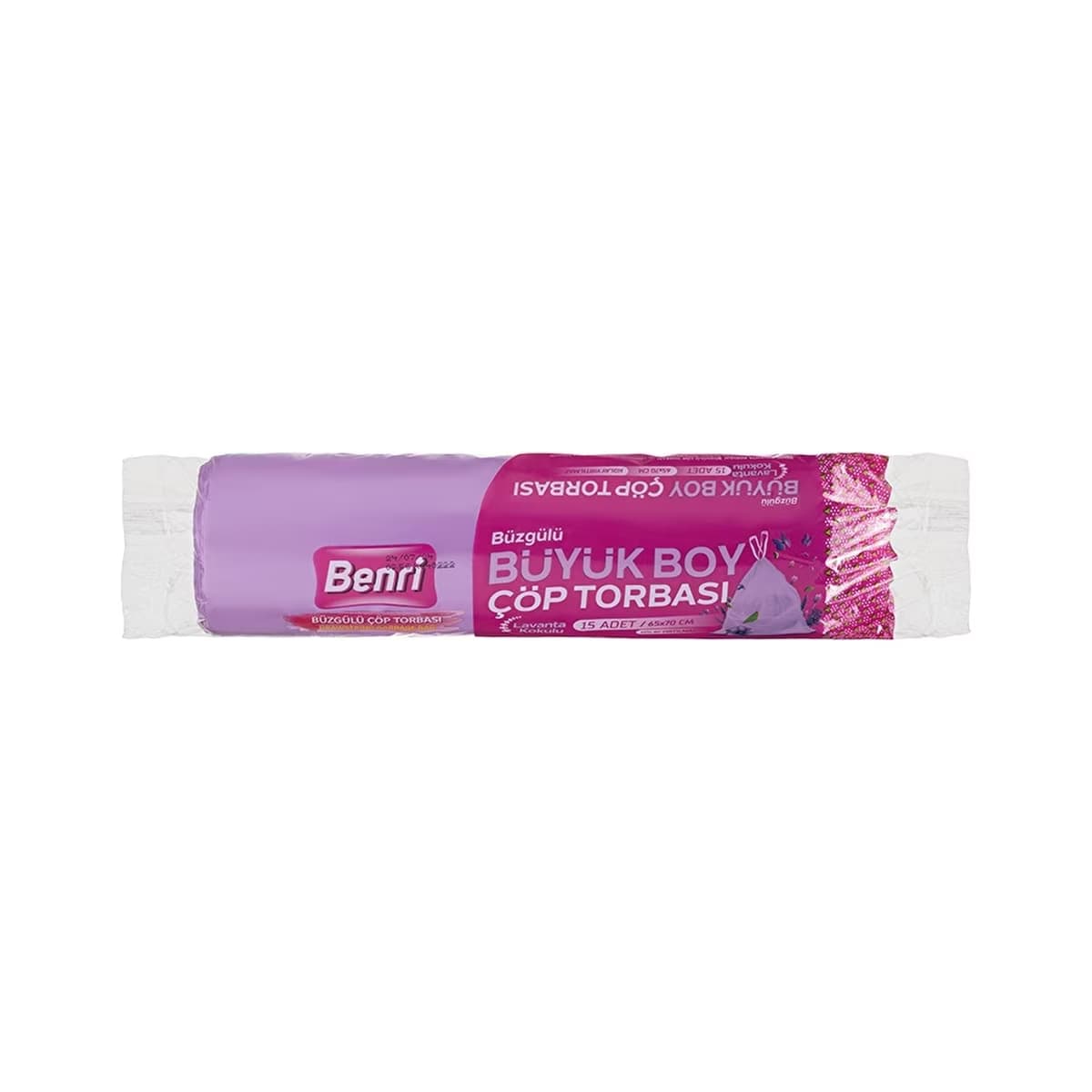 Benri Büzgülü Lavanta Kokulu Çöp Torbası 15'li - Gratis