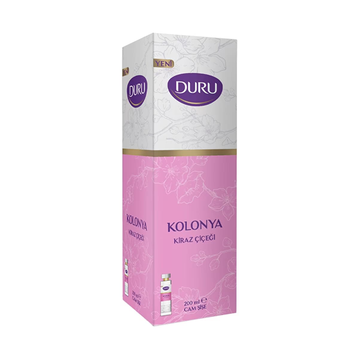 Duru Kiraz Çiçeği Kolonyası 200 ml (Cam Şişe) - Gratis