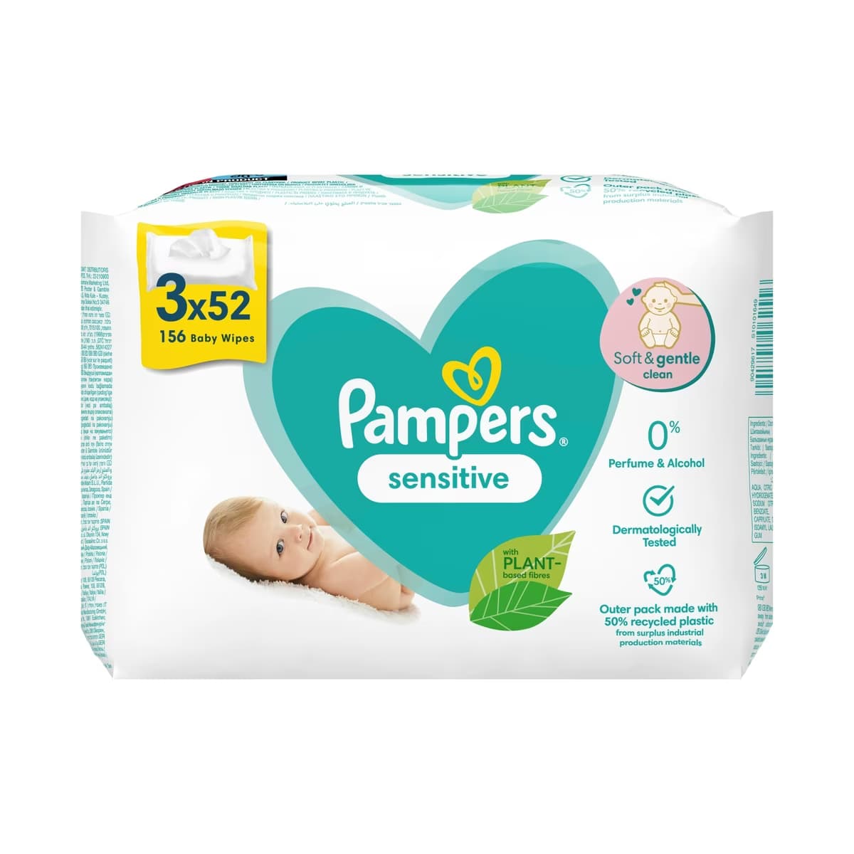 Prima Sensitive Bebek Islak Havlu 3 x 52 Adet - Gratis