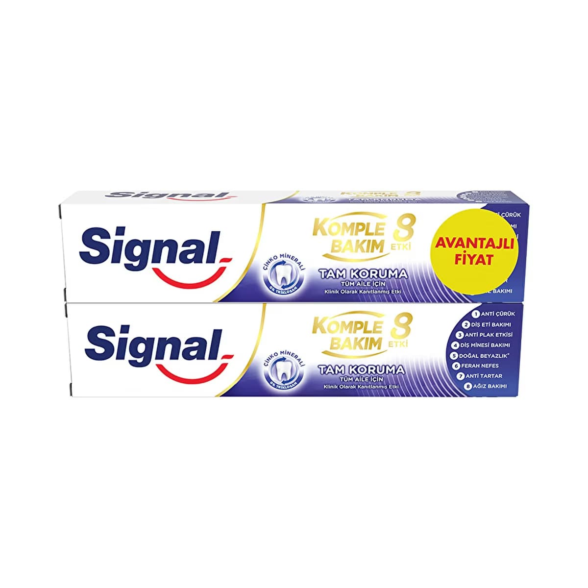 Signal Diş Macunu Komple Bakım 8 Etki Tam Koruma 75 ml - Gratis