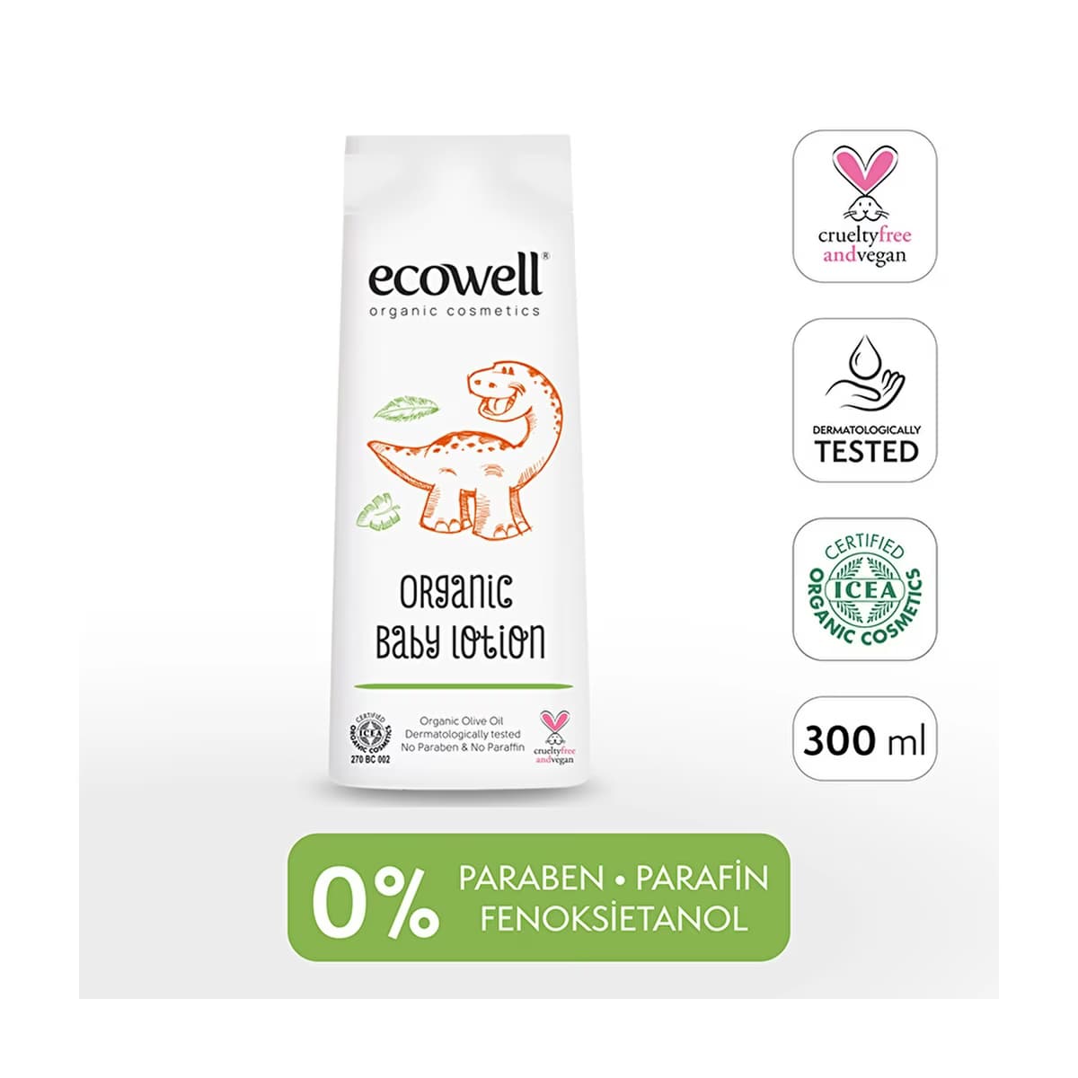 Ecowell Bebek Yüz ve Vücut Losyonu 300 ml - Gratis