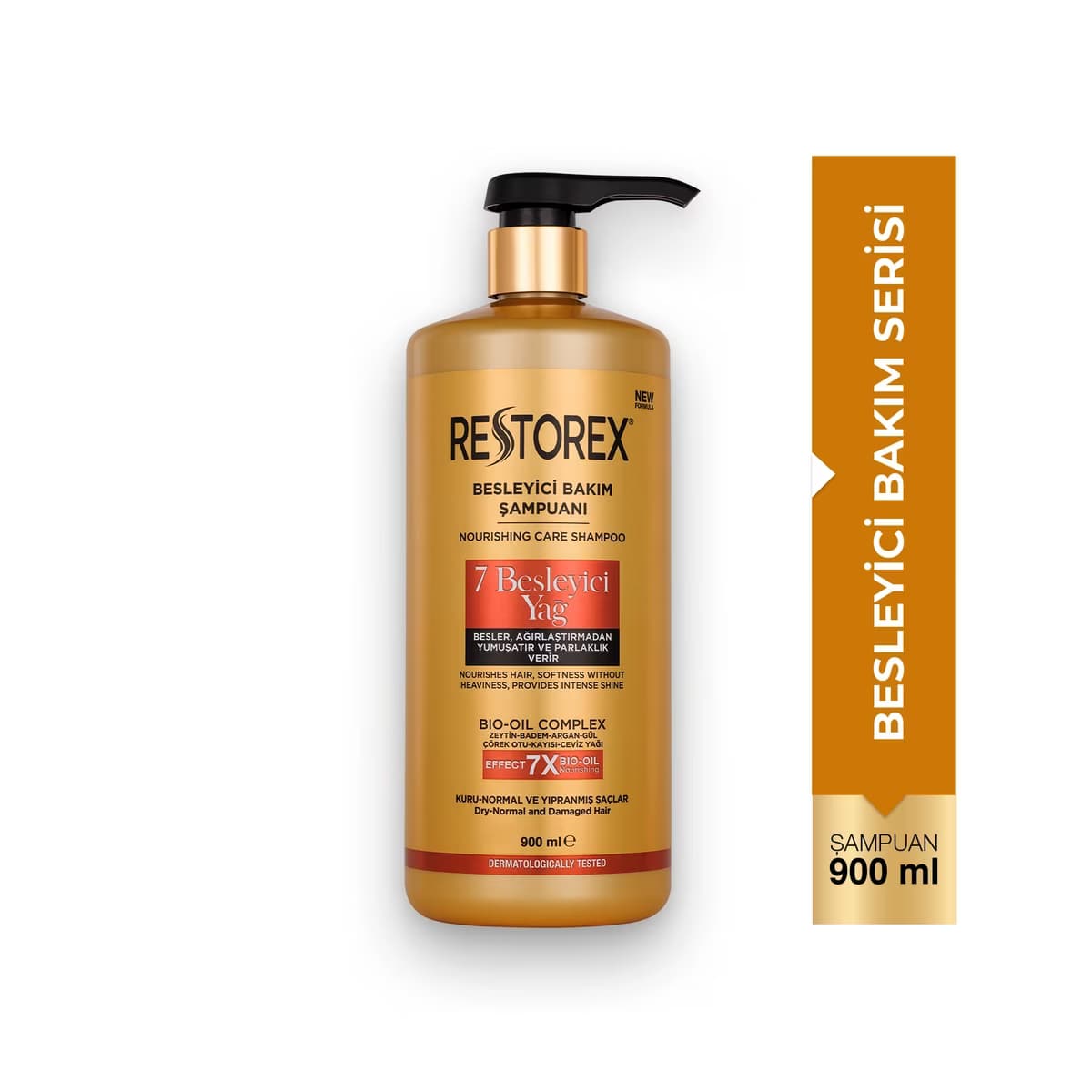 Restorex 7 Besleyici Yağ Saç Bakım Şampuanı 900 ml - Gratis